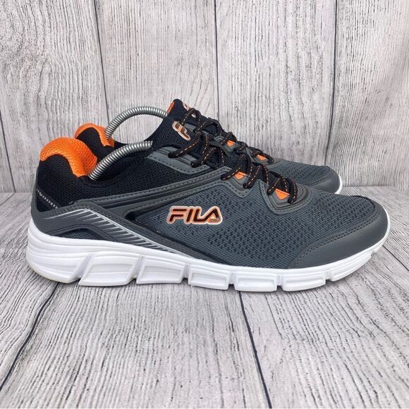Fila Memory Vernato Running Shoes Gray Orange 11 1RM00172-065 - Picture 1 of 9